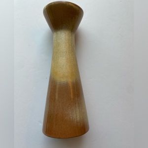 Vintage Frankoma brown and tan bud vase. MCM